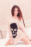 Adriana 34C bust size escort, 5`6